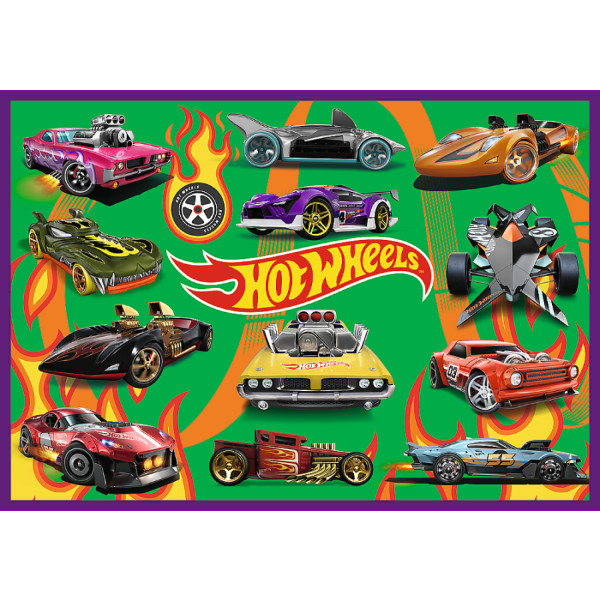 Фото - Пазли (8 +) Trefl Hot Wheels Гоновчний автомобіль 4x250 ел. (33127)