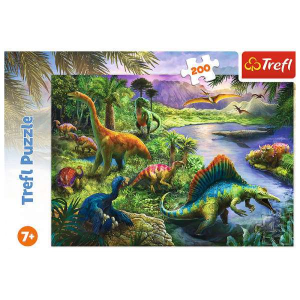 Фото - Пазлы (5-7 лет) Trefl Хищные динозавры 200 эл. (32816)