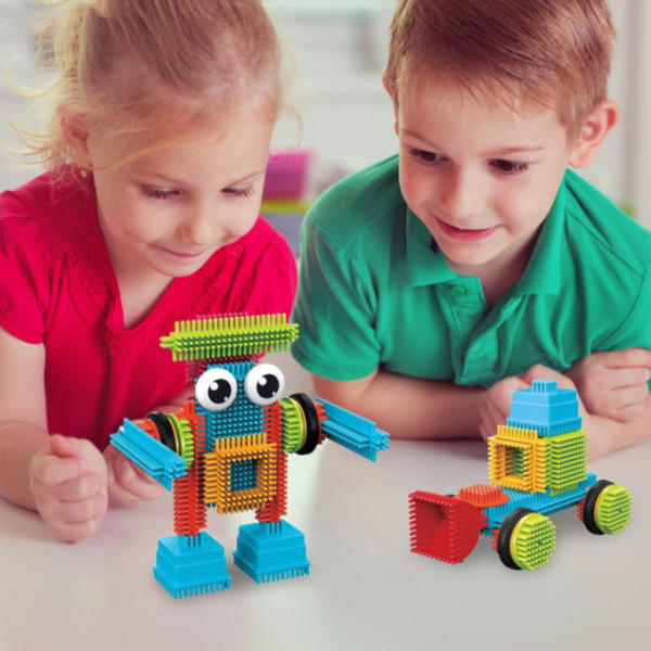 Фото - Пластиковий конструктор Picasso Tiles HEDGEHOG BUILDING BLOCKS SET 41 деталь (27384)