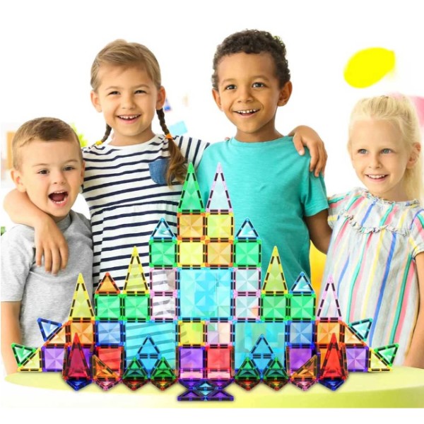 Фото - Магнитный конструктор Picasso Tiles MINI DIAMOND SERIES SET 100 деталей (22327)