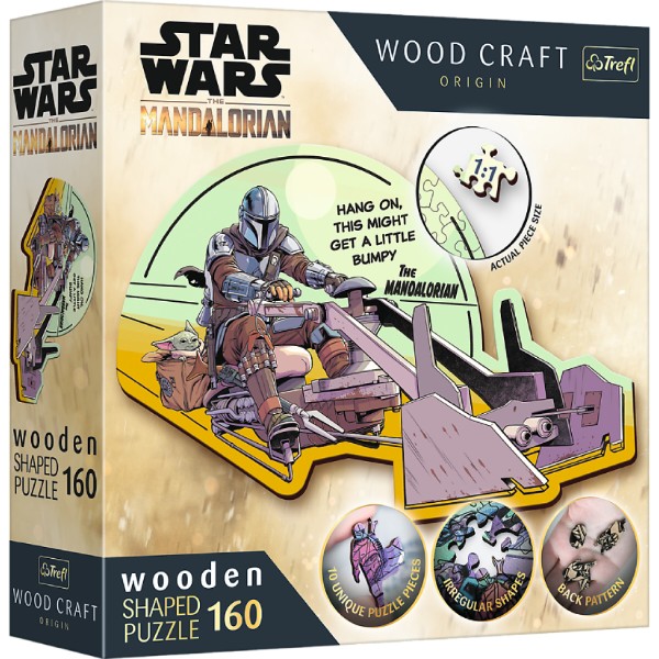 Фото - Пазли (5-7 років) Trefl Wooden Star Wars Мандалорець - возз'єднайтеся 160 ел. (01871)