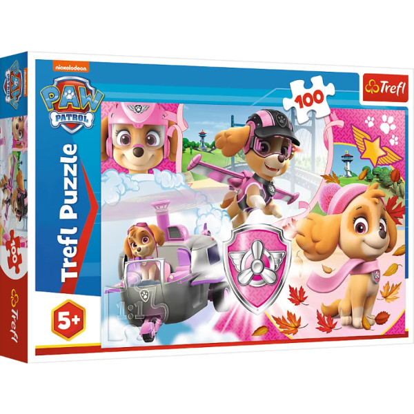Фото - Пазли (5-7 років) Trefl Paw Patrol Скай в дії 100 ел. (63681)