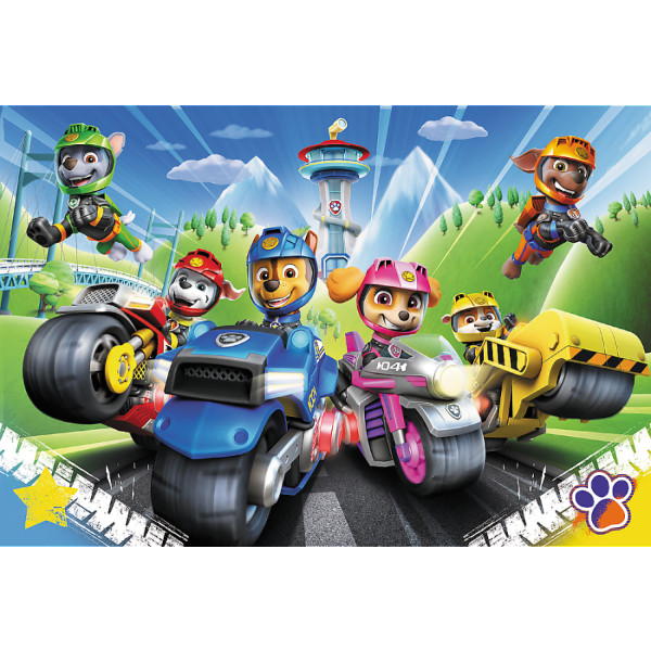 Фото - Пазли (5-7 років) Trefl Paw Patrol Щенячий патруль на мотоциклах 100 ел. (64305)