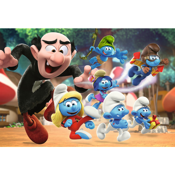 Фото - Пазлы (5-7 лет) Trefl The Smurfs Уроки папы Смурфа 100 эл. (64817)