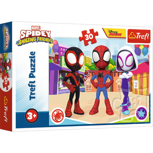 Фото - Пазлы (3-4 года) Trefl Spiderman Приключения Спайди и друзей 30 эл. (82859)