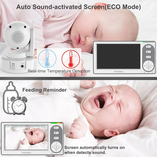 Фото - Відеоняня HELLOBABY 4.3 (HS083779)