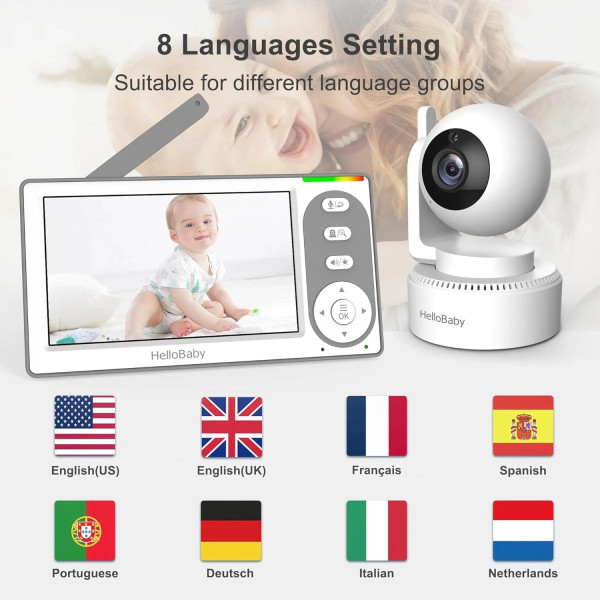 Фото - Відеоняня HELLOBABY 4.3 (HS083779)