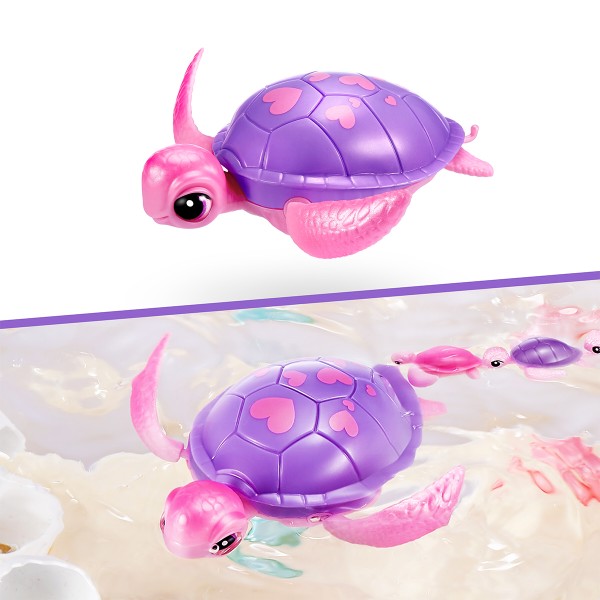 Фото - Интерактивный набор Pets & Robo Alive Mama&Baby Surprise S1 – МАМА ЧЕРЕПАХА С СЮРПРИЗОМ (9560)