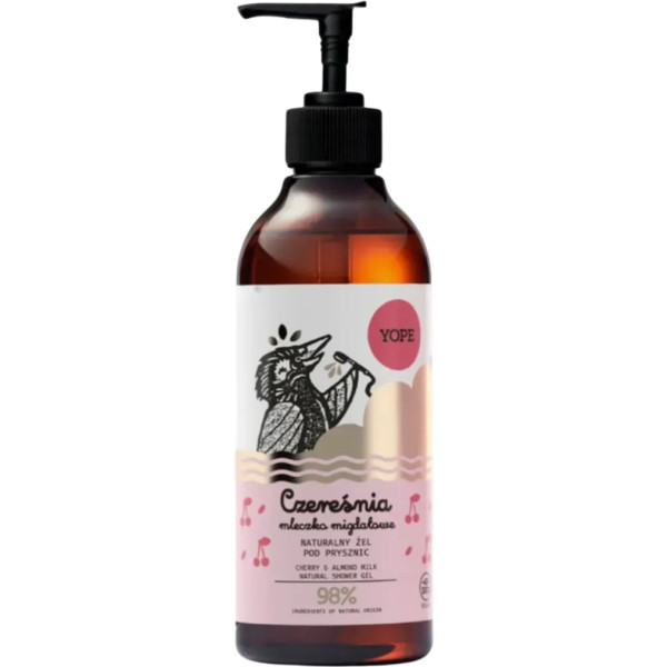 Фото - Гель для душу Yope Shower Gel CHERRY & ALMOND MILK 400 мл (5903760209407)