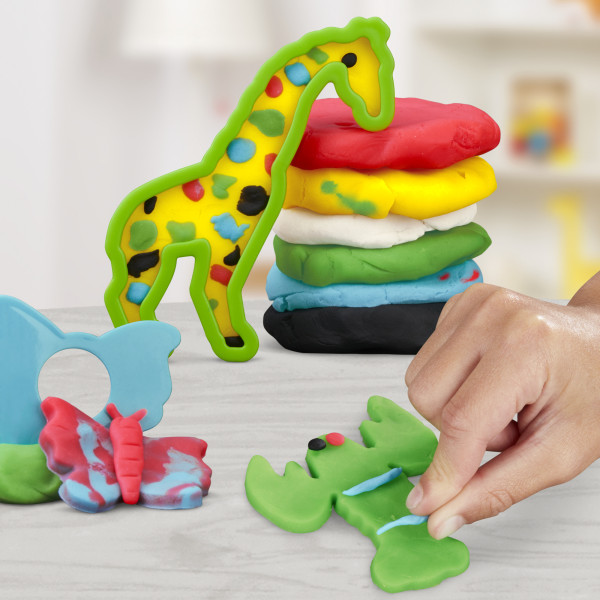 Фото - Набори для ліплення Hasbro Основи E8535 Play-Doh FUNDAMENTALS ANIMALS (E8530_E8535)