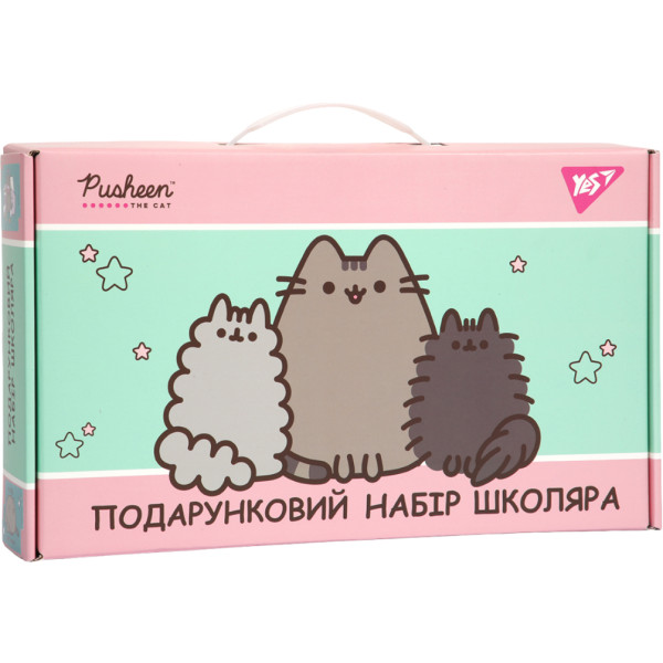 Фото - Набір для творчості мікс YES Подарунковий набір школяра Pusheen (450245) Фото - Набір для творчості мікс YES Подарунковий набір школяра Pusheen (450245)