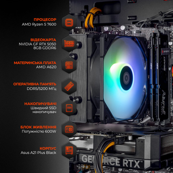 Фото - Системний блок Expert PC Ultimate (A7600.32.S1.5050.A6324)