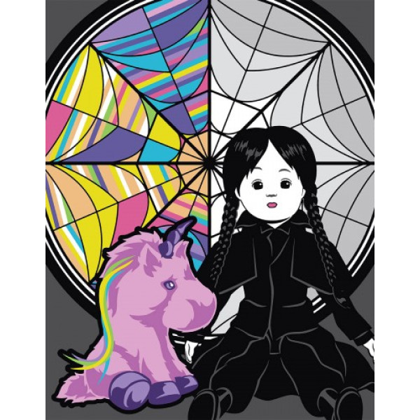 Фото - Картина за номерами Santi Wednesday Creepy Dolls 40х50 см (955070)