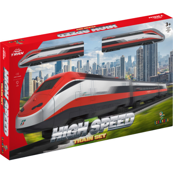 Фото - Залізнична техніка набір TRAIN SET - HIGH SPEED (72387)