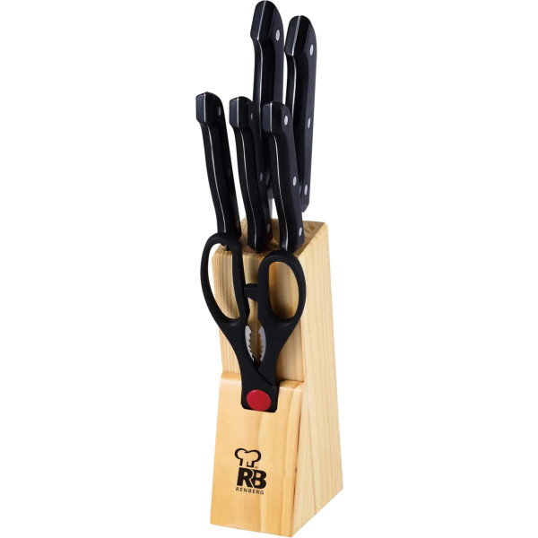 Фото - Набір ножів Bergner 7 пр. (RB-2567) Фото - Набір ножів Bergner 7 пр. (RB-2567)