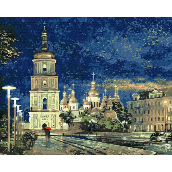 Фото - Картина за номерами Ideyka "Софійська пло́ща" 40х50см (KHO3634)