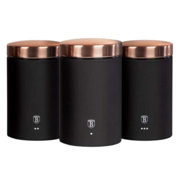 Фото - Набір ємностей для сипучих BerlingerHaus 3 пр. (BH 1734N) Фото - Набір ємностей для сипучих BerlingerHaus 3 пр. (BH 1734N)