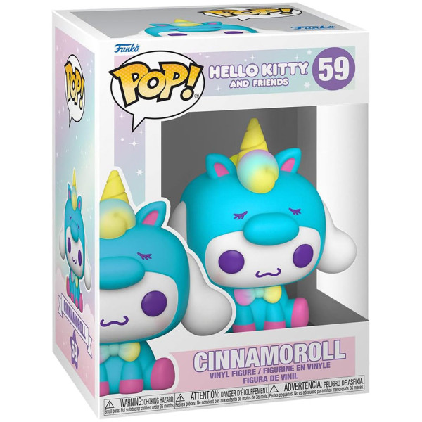 Фото - Колекційна фігурка FUNKO POP! серії Sanrio: Hello Kitty - СИННАМОРОЛ У КОСТЮМІ ЄДИНОРОГУ (65748)