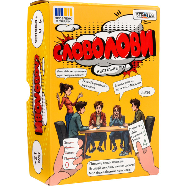 Фото - Настільна гра (12+) Strateg Словолови українською мовою (30826) Фото - Настільна гра (12+) Strateg Словолови українською мовою (30826)