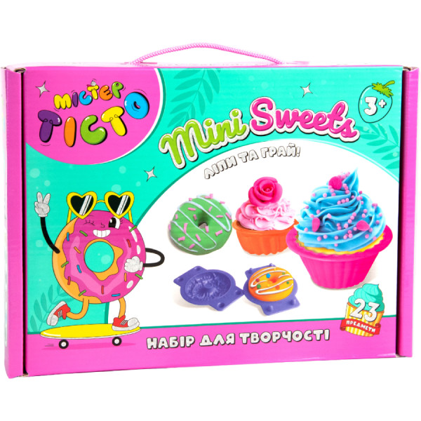 Фото - Лепка из теста Strateg Мистер тесто Mini Sweets на украинском языке (41008) Фото - Лепка из теста Strateg Мистер тесто Mini Sweets на украинском языке (41008)