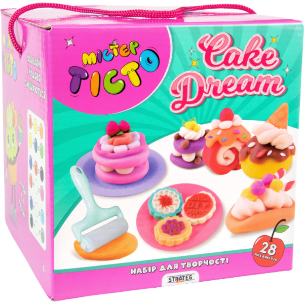 Фото - Ліплення з тіста Strateg Містер тісто Cake Dream українською мовою (41014)