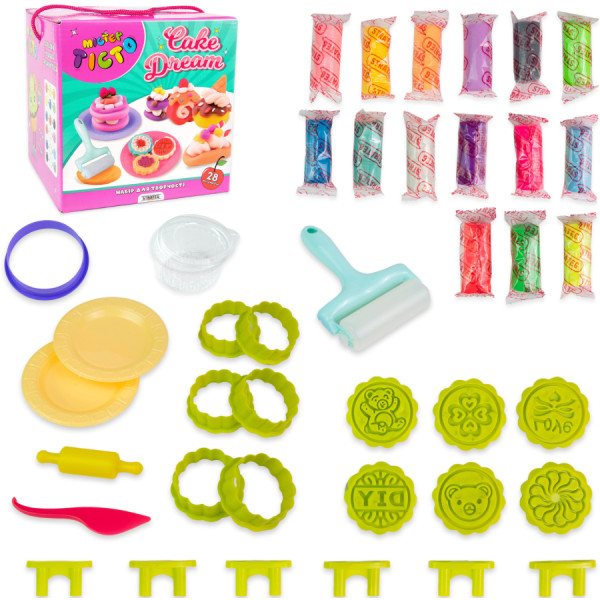 Фото - Ліплення з тіста Strateg Містер тісто Cake Dream українською мовою (41014)