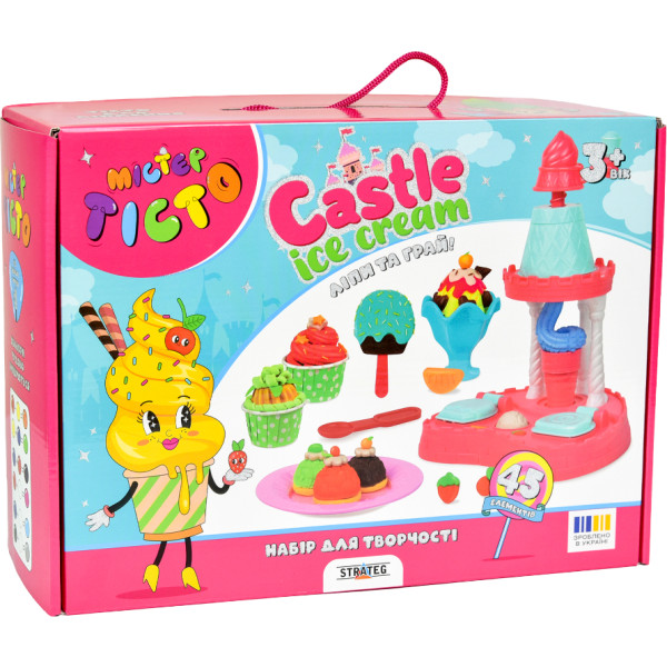 Фото - Ліплення з тіста Strateg Містер тісто Castle Ice-Cream українською мовою (41030)