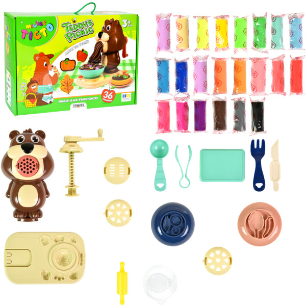 Фото - Ліплення з тіста Strateg Містер тісто Teddy's Picnic українською мовою (41033)