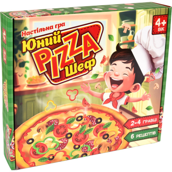Фото - Настольная игра (3-4 года) Strateg Юный Pizza Шеф на украинском языке (30781)
