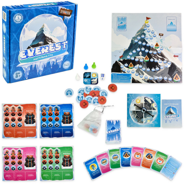 Фото - Настільна гра (8+) Strateg EVEREST українською мовою (30417)