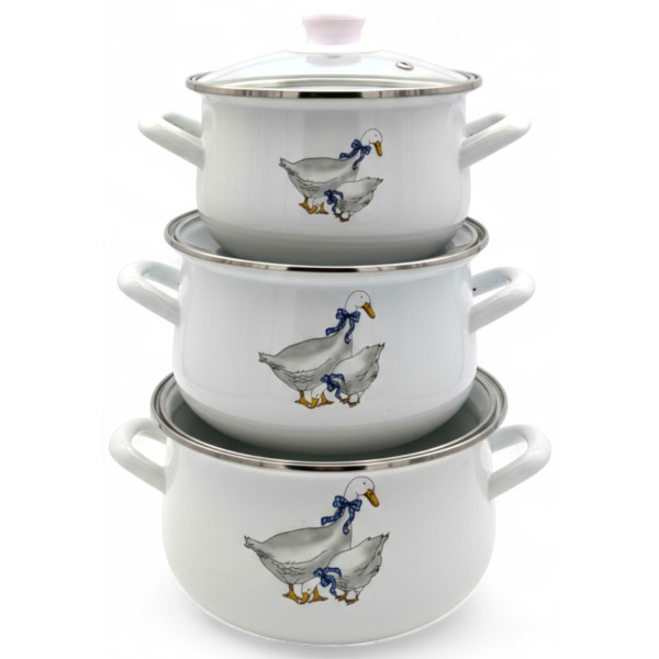 Фото - Набір каструль VERONA 1,6 л, 2,3 л, 3 л (VR-0002-03)