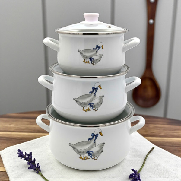 Фото - Набір каструль VERONA 1,6 л, 2,3 л, 3 л (VR-0002-03)