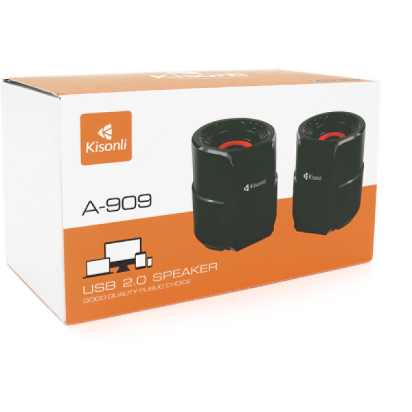 Фото - Комп'ютерна акустика компактна 2.0 Kisonli A-909 Black