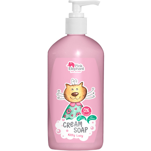 Фото - Крем-мило дитяче Pink Elephant 250 мл кошеня Люсі (8588006040876)