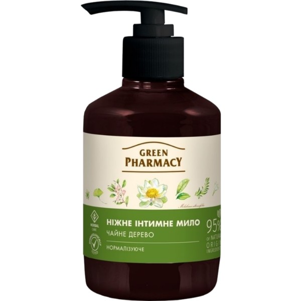 Фото - Гель для интимной гигиены Green Pharmacy Чайное дерево 370 мл (4823015907807)