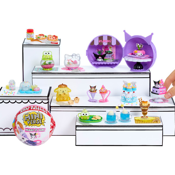 Фото - Набір ігрових фігурок MGA's Miniverse Sanrio S2 – СТВОРАЙ СТИЛЬ РАЗОМ З ХЕЛЛОУ КІТТІ І ДРУЗЯМИ (547235)