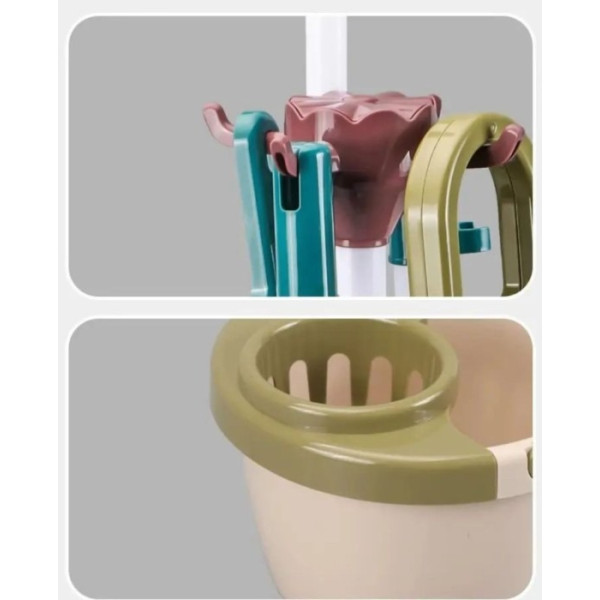 Фото - Сюжетно-ролевая игра. Дом. Бытовая техника Bambi набор для уборки 667-58 со стойкой и пылесосом 23 пр. (1171371)