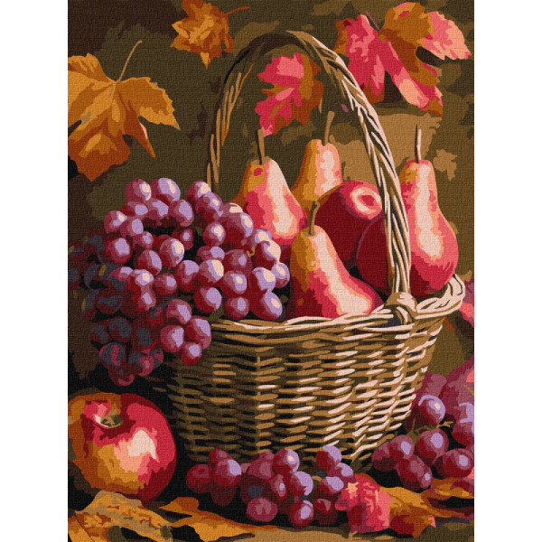 Фото - Картина за номерами Ideyka Осінні фрукти 30x40 см (KHO5725)