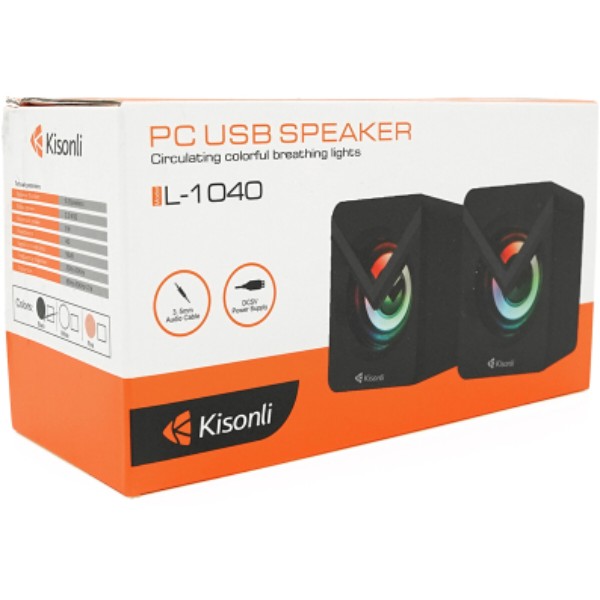 Фото - Компьютерная акустика компактная 2.0 Kisonli L-1040 Black
