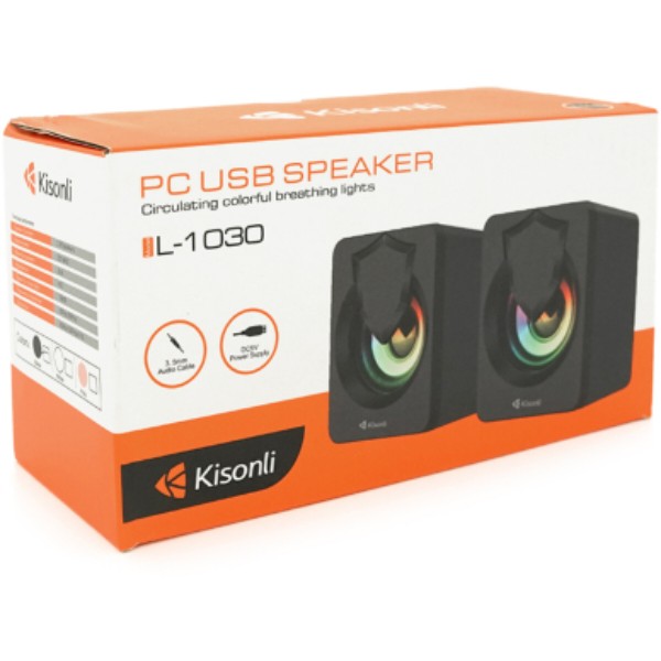Фото - Комп'ютерна акустика компактна 2.0 Kisonli L-1030 Black