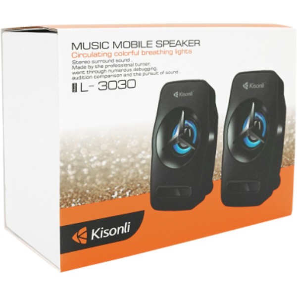Фото - Компьютерная акустика компактная 2.0 Kisonli L-3030 Black