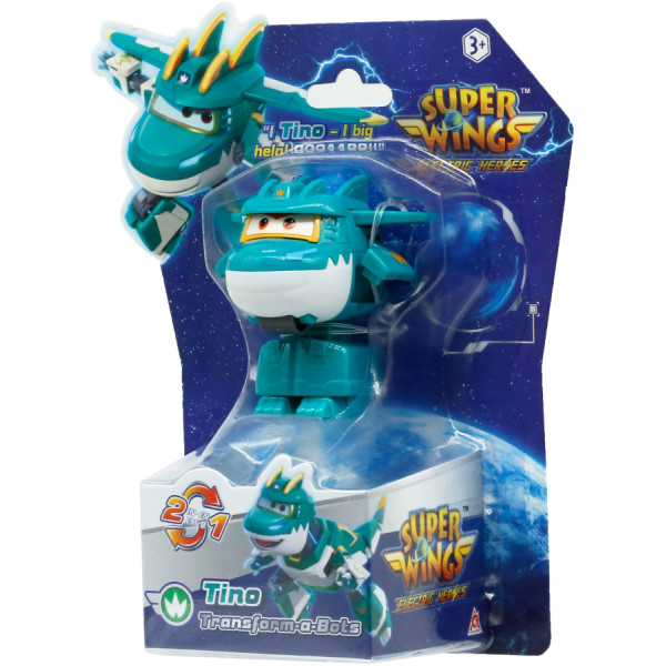 Фото - Колекційна фігурка Super Wings Transform-a-Bots Tino (EU780037)