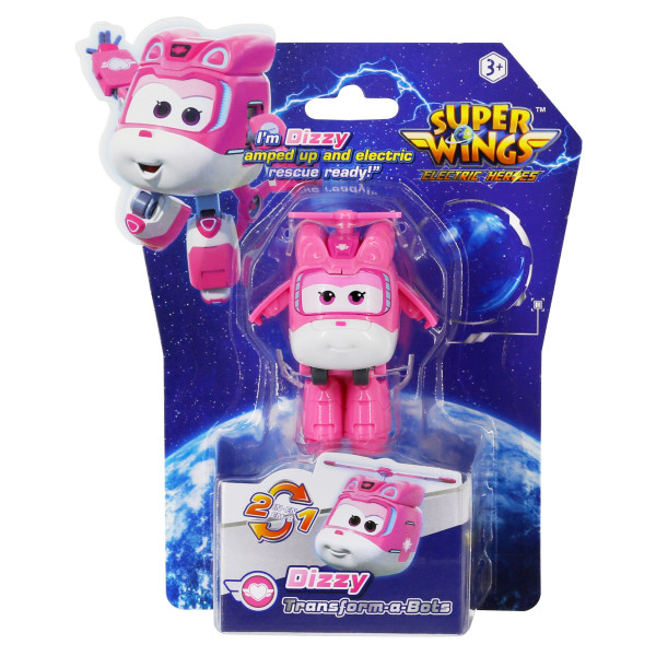 Фото - Колекційна фігурка Super Wings Transform-a-Bots Dizzy (EU780040)