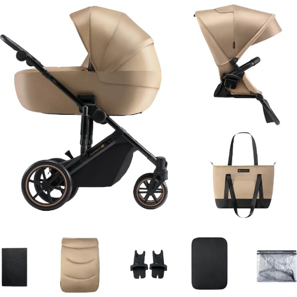 Фото - Коляска универсальная 2 в 1 Kinderkraft Prime 2 Sandrose Beige (KSPRIM02BEG2000) Фото - Коляска универсальная 2 в 1 Kinderkraft Prime 2 Sandrose Beige (KSPRIM02BEG2000)