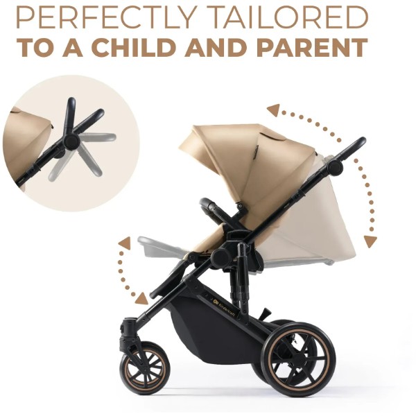 Фото - Коляска универсальная 2 в 1 Kinderkraft Prime 2 Sandrose Beige (KSPRIM02BEG2000)