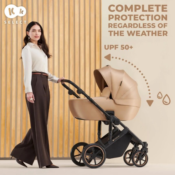 Фото - Коляска универсальная 2 в 1 Kinderkraft Prime 2 Sandrose Beige (KSPRIM02BEG2000)