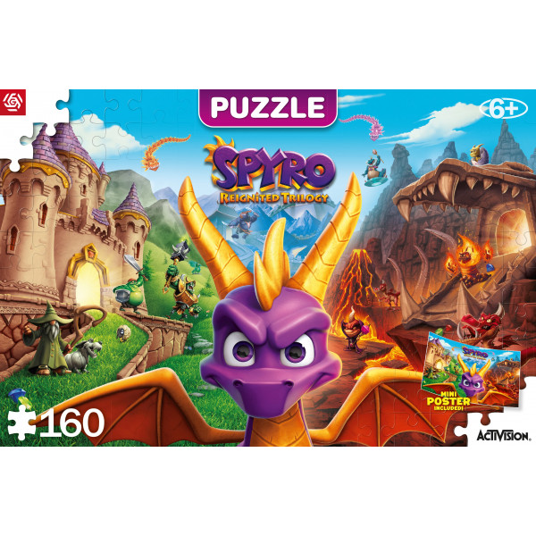 Фото - Пазли (8 +) Good Loot Spyro Reignited Trilogy Puzzles 160 шт. (5908305240389)