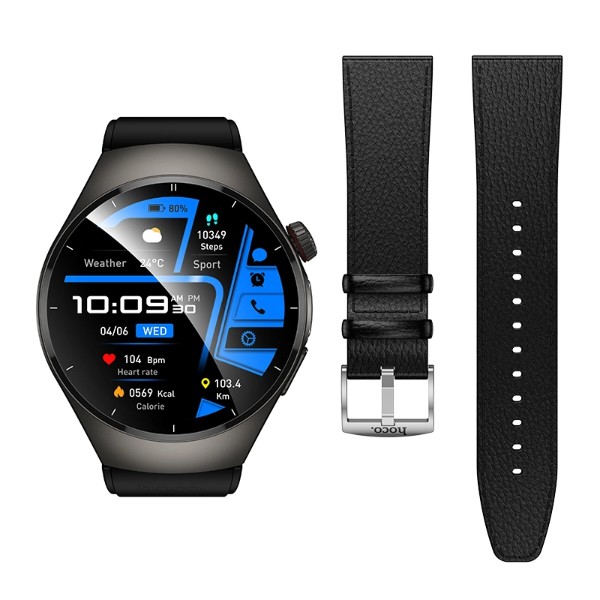 Фото - Смарт-годинник HOCO Y40 38mm. 315 mAh. IP68 Black (6942007672078)