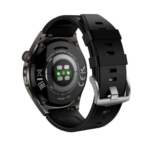 Фото - Смарт-годинник HOCO Y40 38mm. 315 mAh. IP68 Black (6942007672078)