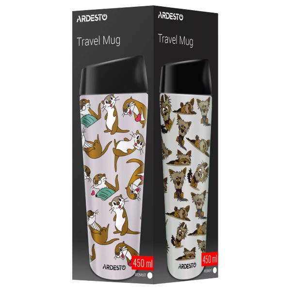 Фото - Термочашка ARDESTO Coffee Time Yorkie 450 мл бежевий (AR2645YT)